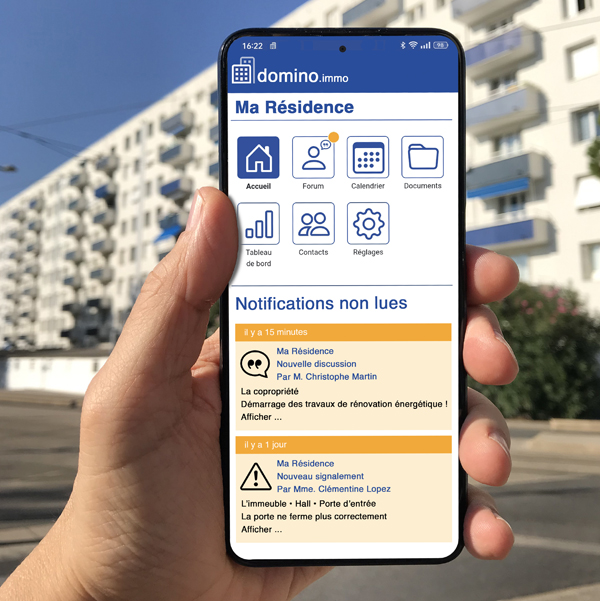 Aperçu de Domino sur mobile